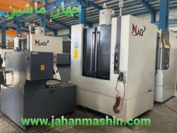 فرز CNC چهار محور سنتر افقی مگ آلمان  2 پالتHSK 63 مدل MAG NBH 5 (اطلاعات ثبت شده از سایت جهان ماشین میباشد(www.jahanmashin.com ))
