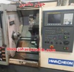 تراش CNC دو محور HWACHEON-کنترل FANUC Oi-TC(اطلاعات ثبت شده از سایت جهان ماشین میباشد(www.jahanmashin.com ))
