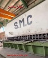 گیوتین ۶متر  - ۲۵میل برش صحت -  وزن دستگاه ۶۵تن (اطلاعات ثبت شده از سایت جهان ماشین میباشد(www.jahanmashin.com ))