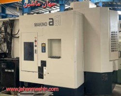 فرز CNC چهار محور سنتر افقی - مکینو ژاپن  2 پالت  مدل MAKINO_500II     (  اطلاعات ثبت شده از سایت جهان ماشین میباشد(www.jahanmashin.com) )   سال ساخت : 2007-  کنترل : Fanuc 18i_MB-